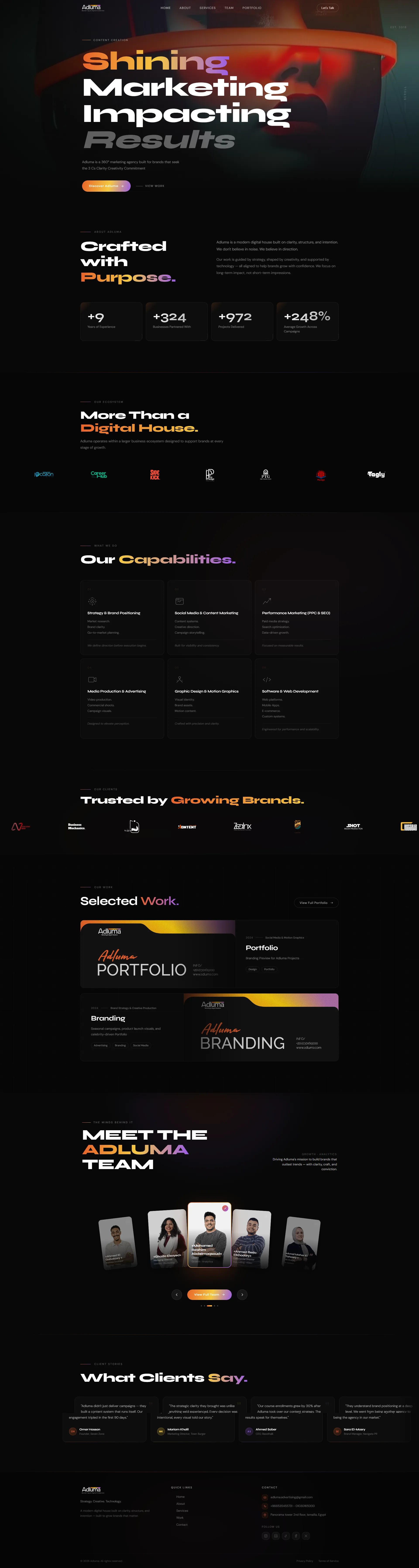 Adluma Agency Website